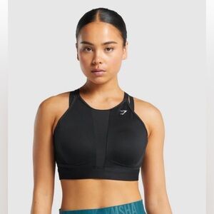 MESH NECKLINE SPORTS BRA